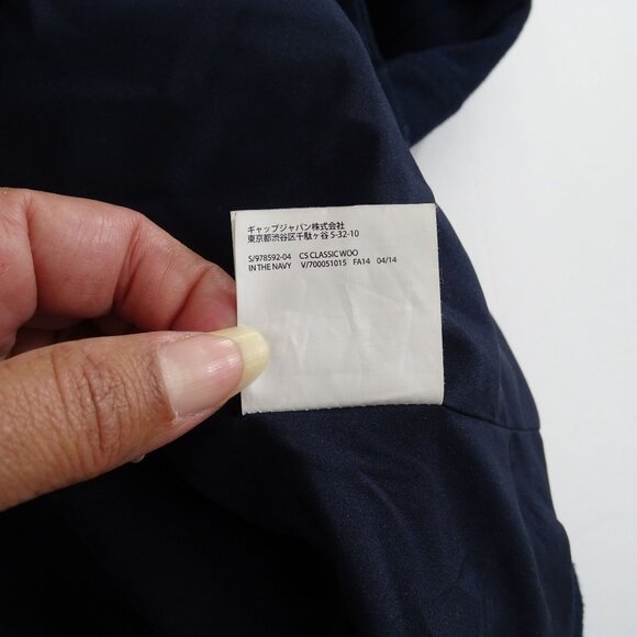 Old Navy Women Navy Blue Peacoat Double Breasted Coat Size M Wool Blend Classic - Picture 9 of 9